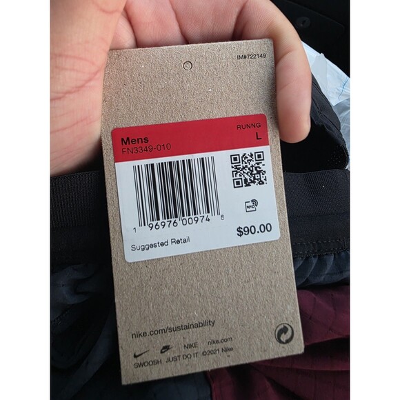 Nike AeroSwift Dri-Fit ADV 2" Running Shorts Mens Size LARGE Black FN3349-010 - Picture 10 of 10